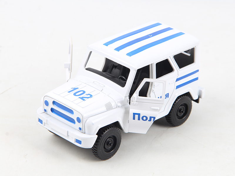 Friction Police Jeep Truck(Can Open The Doors)