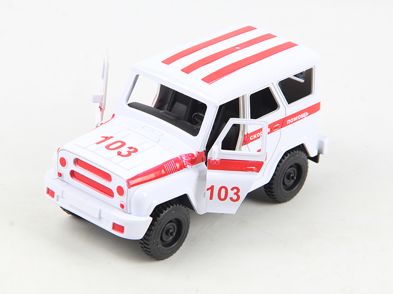 Friction Rescue Jeep Truck(Can Open The Doors)