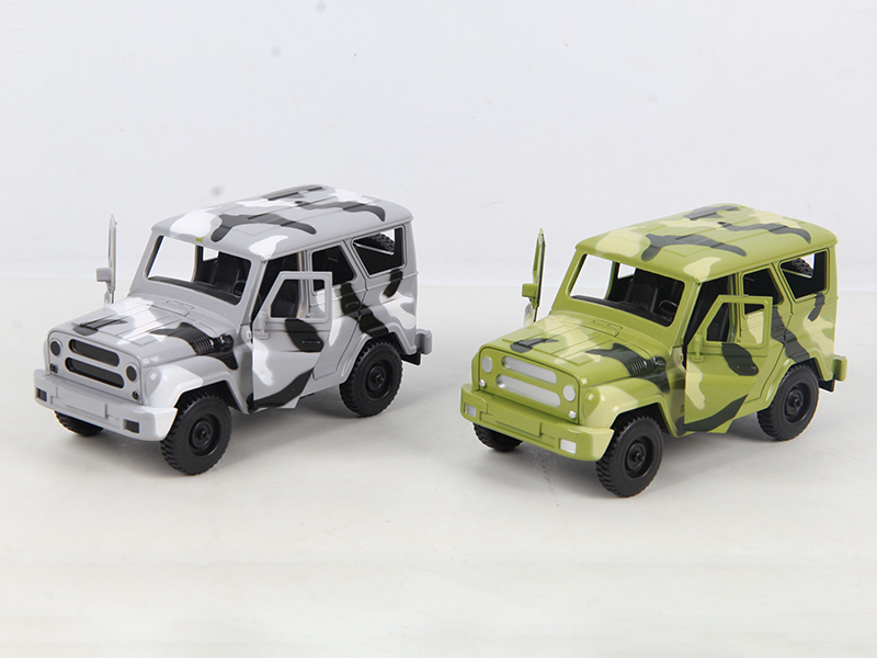 Friction Comouflage Jeep Trucks(Can Open The Doors)