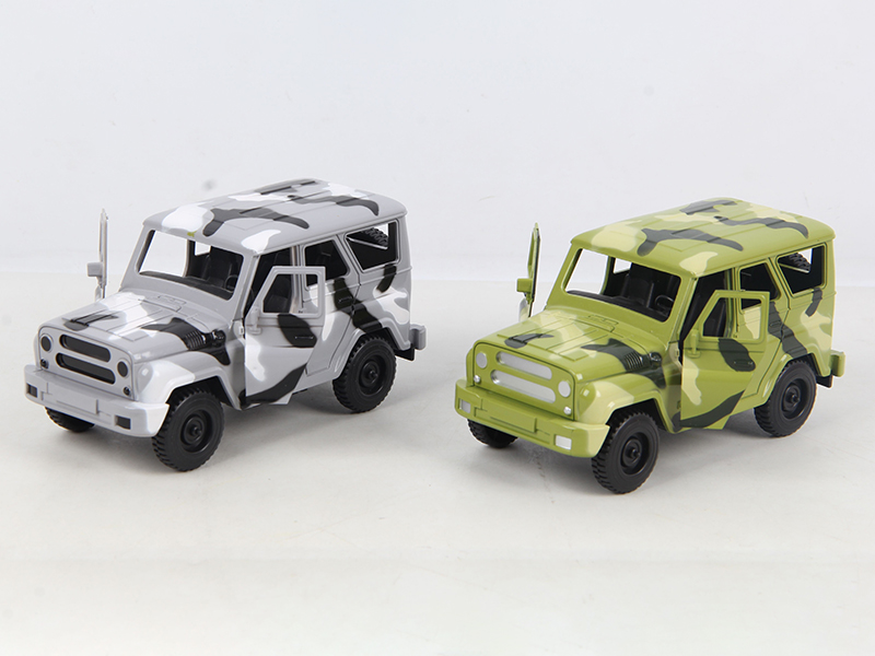 Friction Comouflage Jeep Trucks(Can Open The Doors)