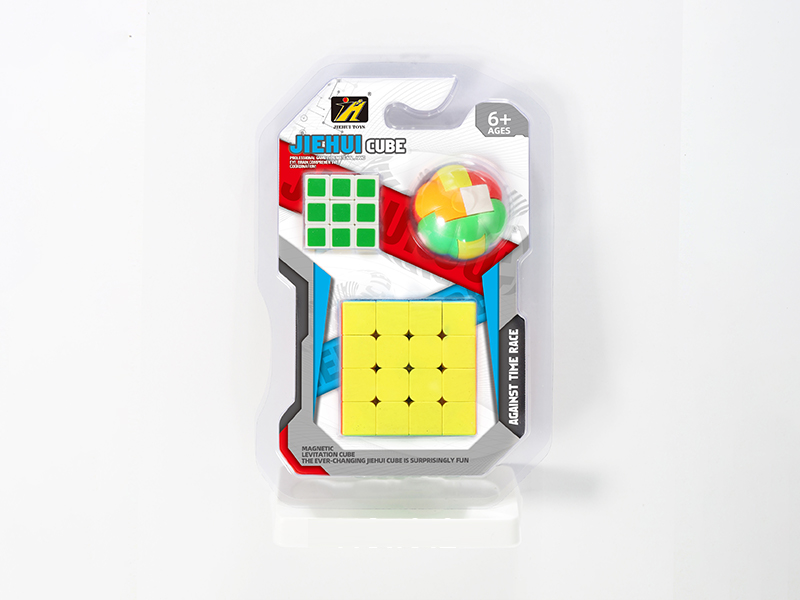 Fourth Order Solid Color  Magic Cube +小 Magic Cube +Luban Lock