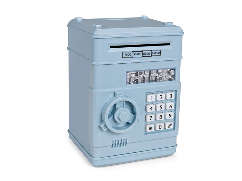 Light Blue Password Money Box