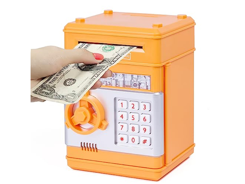 Orange Password Money Box