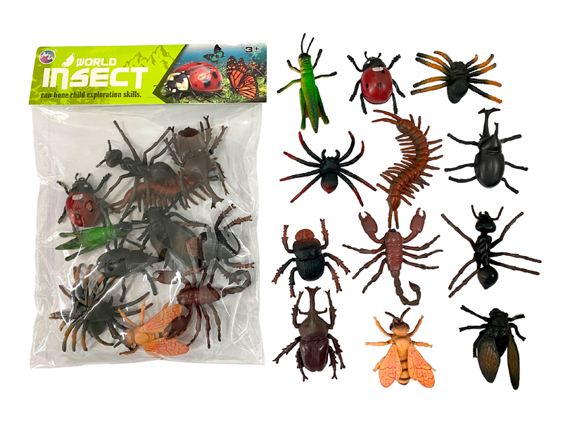 12PCS Insect Toy Set