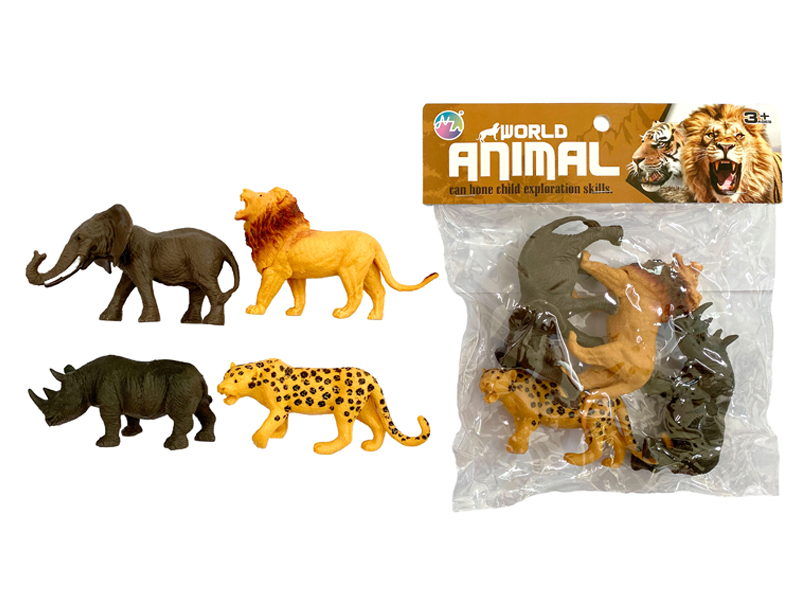 4PCS Five Inch Animal Toy Set