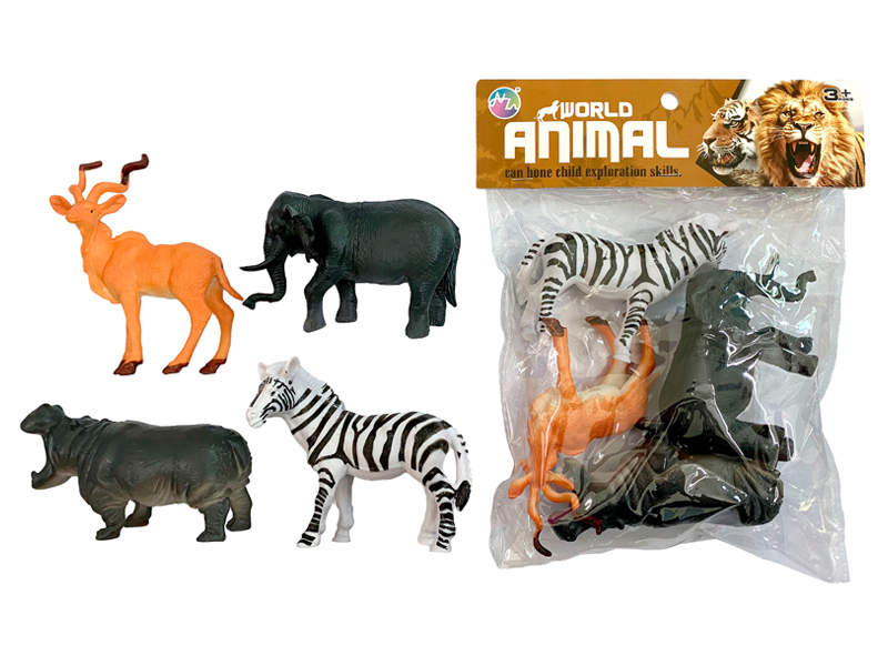 4PCS Six Inch Animal Toy Set