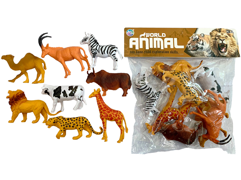 8PCS Five Inch Animal Toy Set