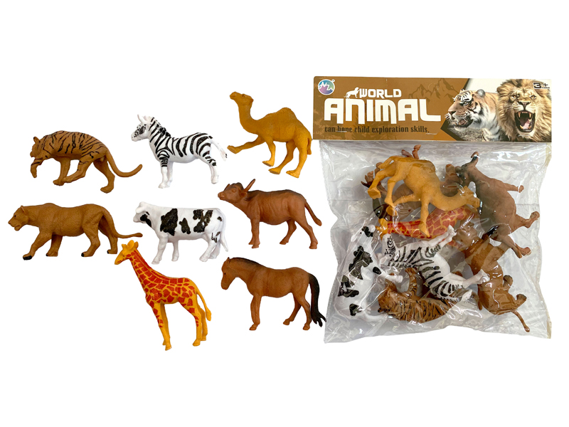 8PCS Five Inch Animal Toy Set