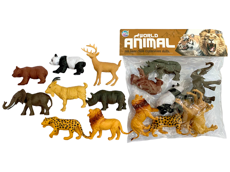 8PCS Five Inch Animal Toy Set