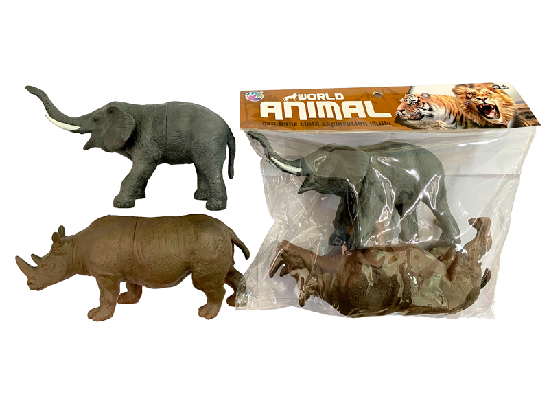 2PCS Nine Inch Animal Toy Set