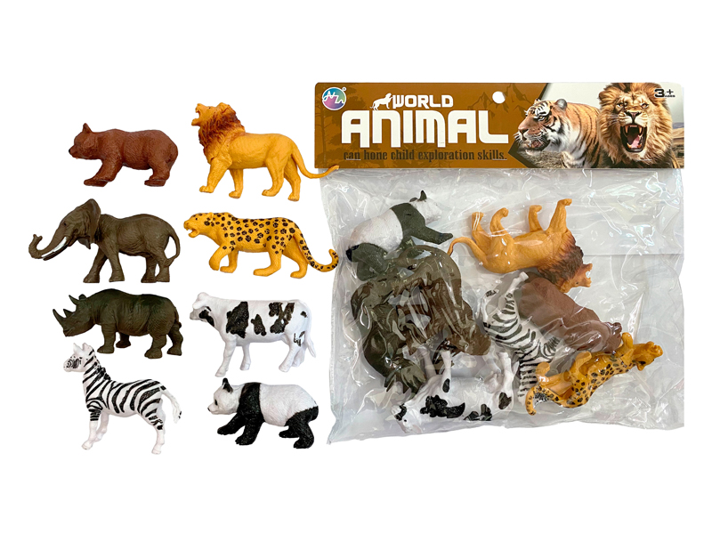 8PCS Six Inch Animal Toy Set
