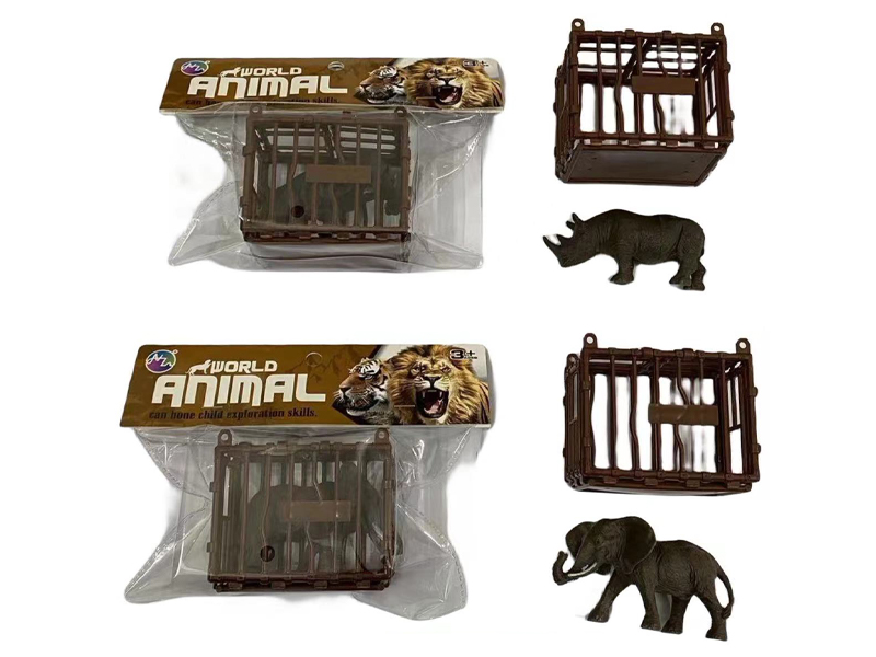 2PCS Six Inch Animal Toy Set