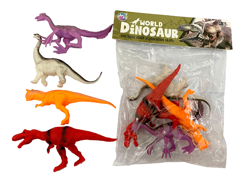 4PCS Seven Inch Dinosaur Toy Set
