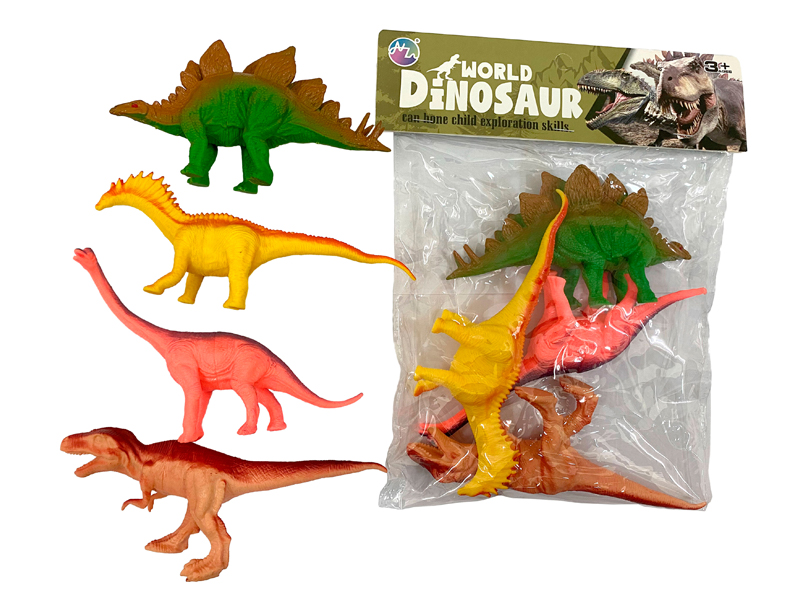 4PCS Seven Inch Dinosaur Toy Set