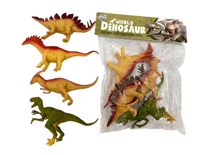 4PCS Seven Inch Dinosaur Toy Set