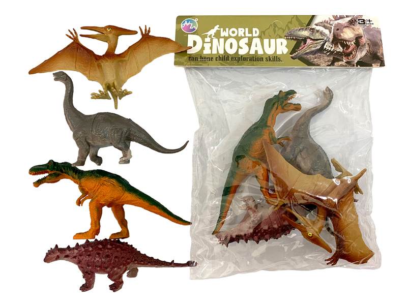 4PCS Seven Inch Dinosaur Toy Set