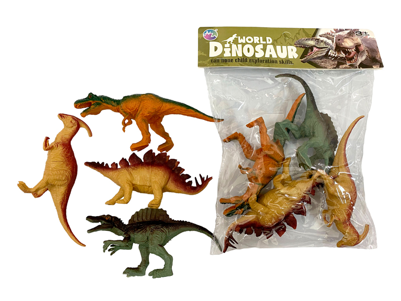 4PCS Seven Inch Dinosaur Toy Set