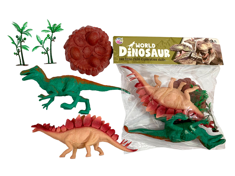 2PCS Nine Inch Dinosaur Toy Set