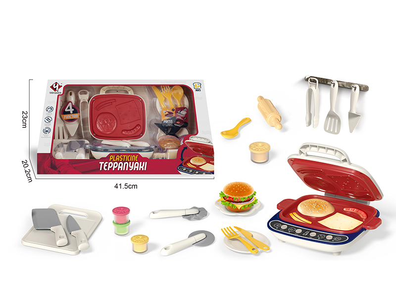 Teppanyaki Machine Play Dough Set (White)