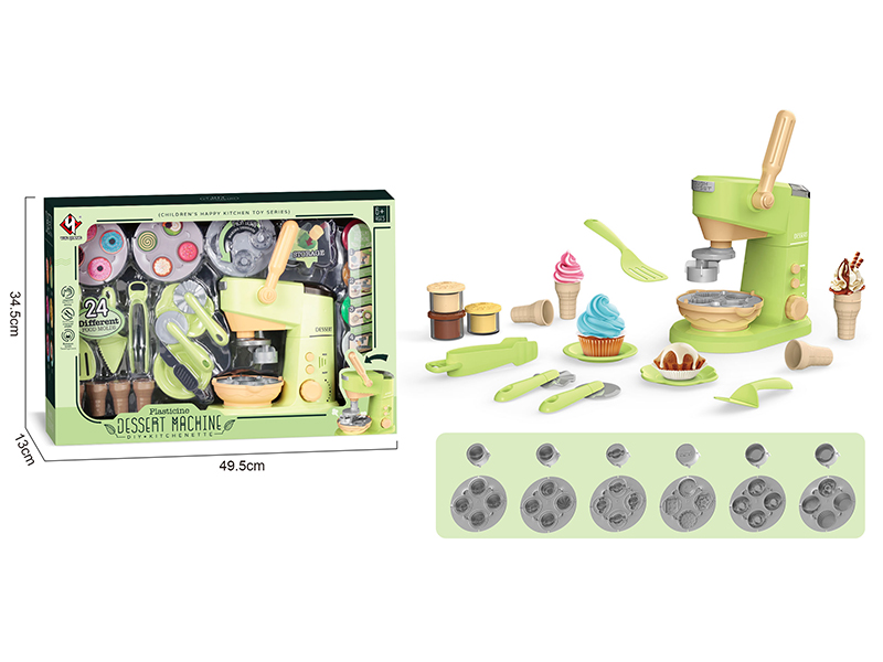 Dessert Machine Play Dough Set (Matcha Green)