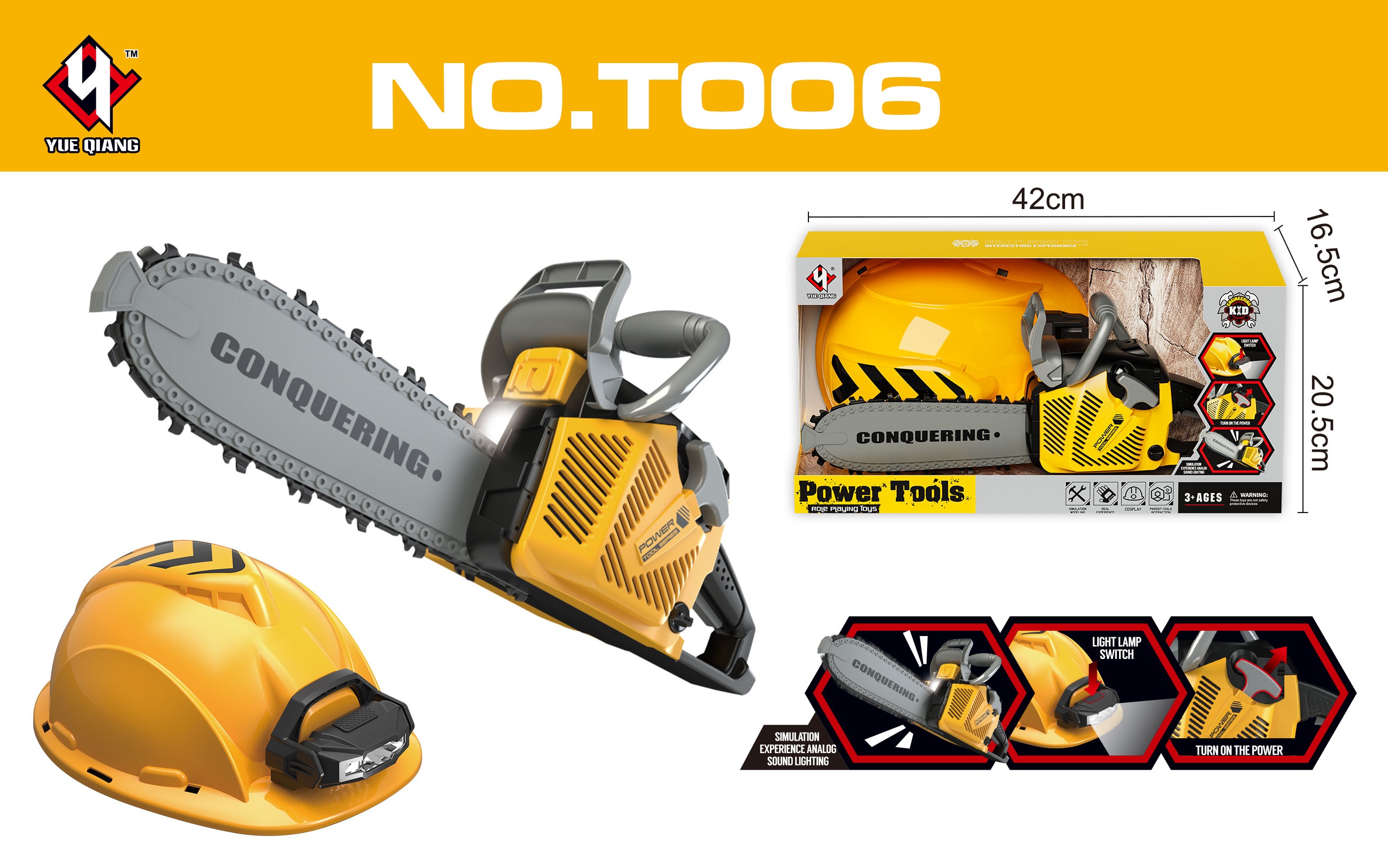 Safety Helmet + Electric Saw