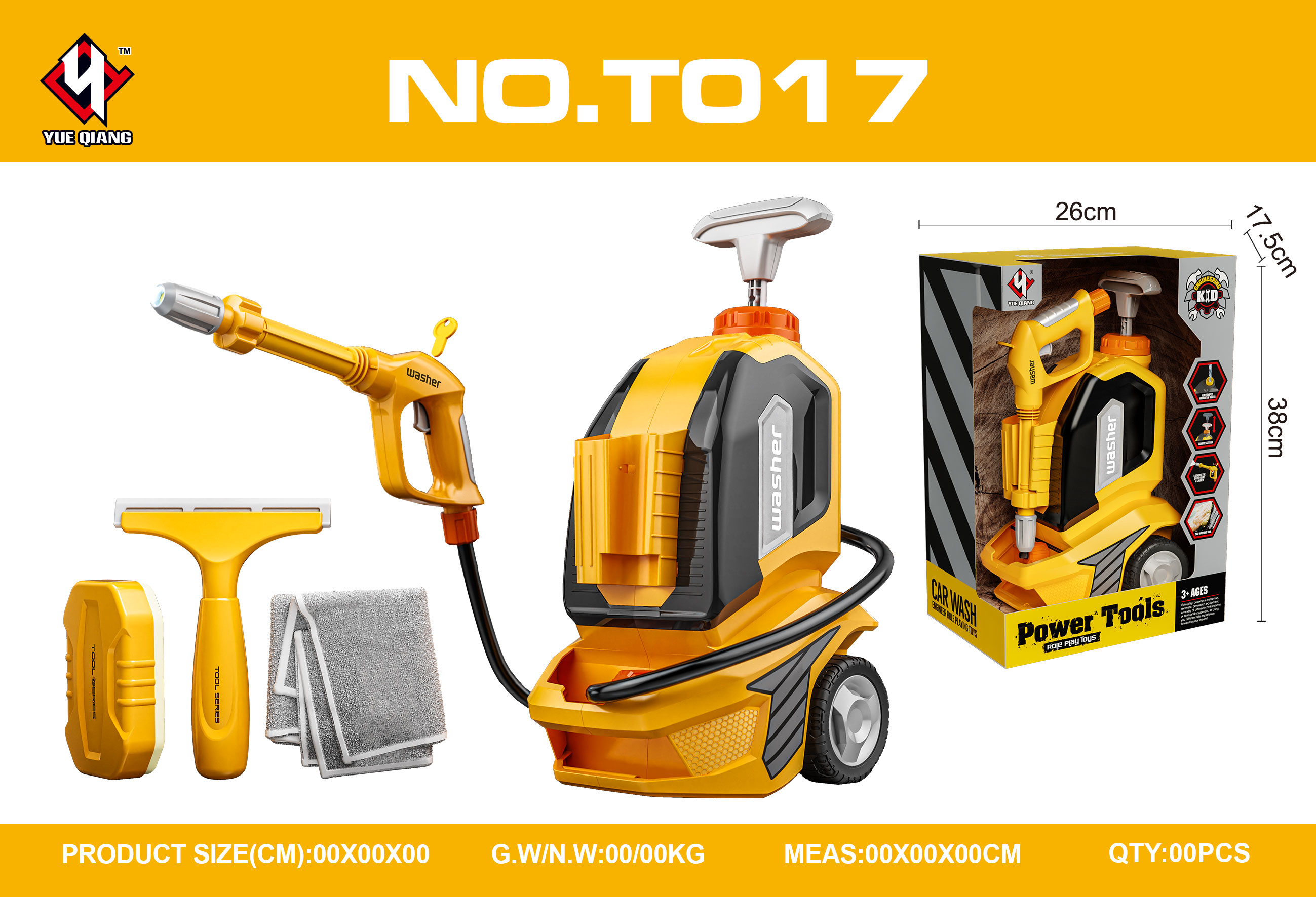 Simulation Multifunctional Car Washer Tools Set