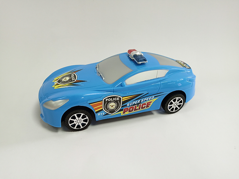 Solid Color Friction Police Car