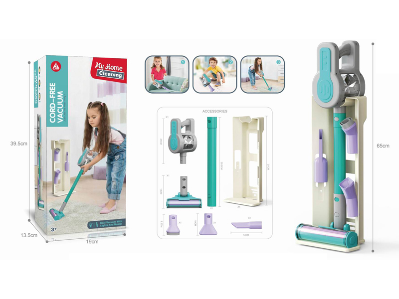 Vacuum Cleaner Toy Set With Base