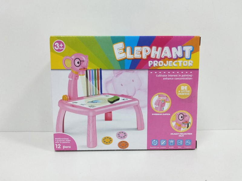 Elephant Projection Table With Light And Music