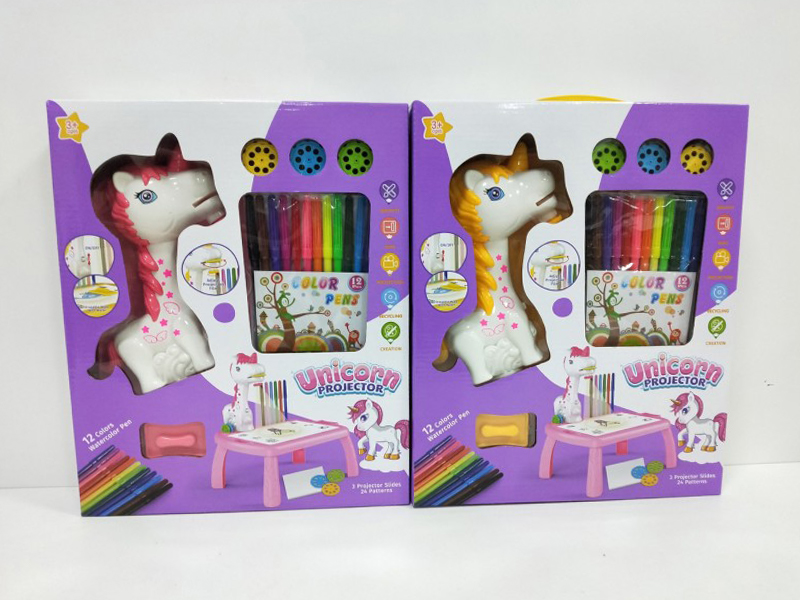 Unicorn Projection Painting Table