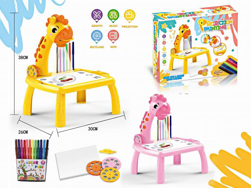 Giraffe Projection Painting Table
