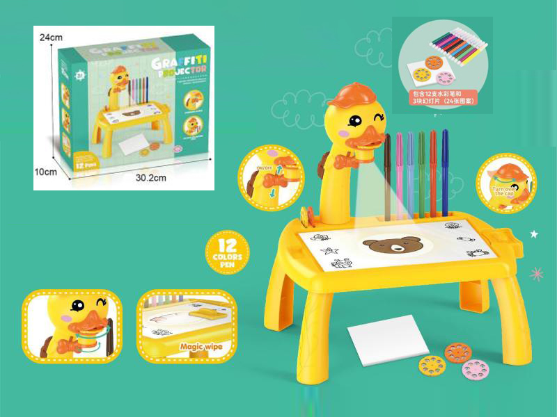 2 In 1 Duck Drawing Board+3 Projection Film
