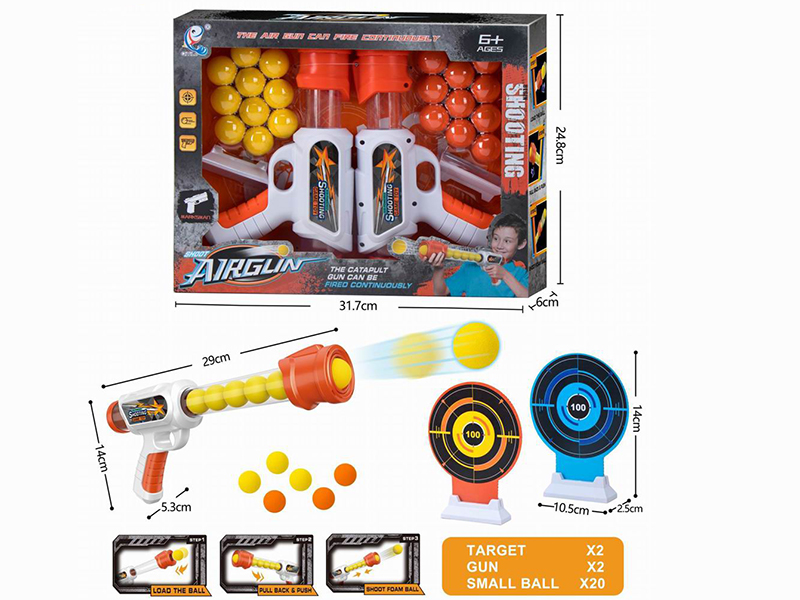 2 Air Guns + 2 Target