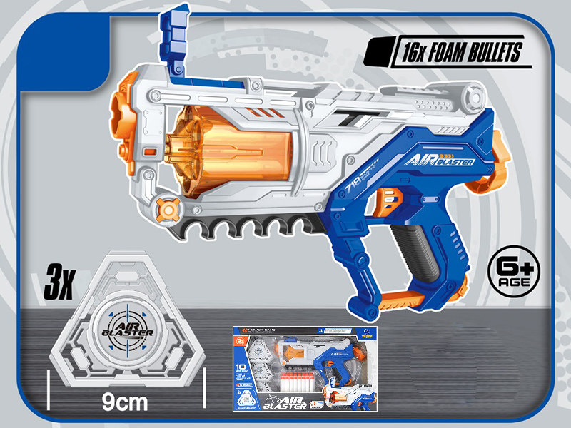 Continuous Firing Revolver Soft Bullet Gun