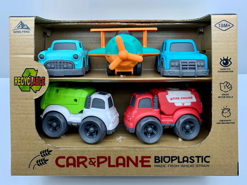 5PCS Slide Cartoon Car Set