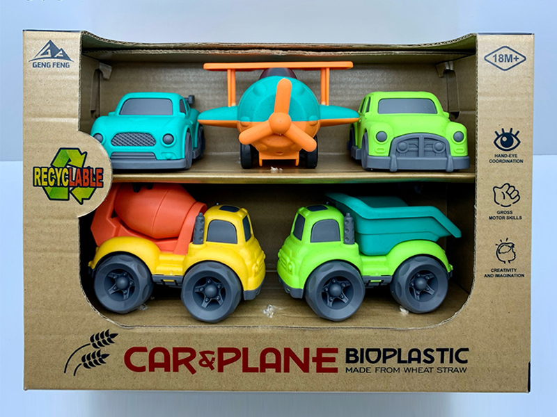 5PCS Slide Cartoon Car Set