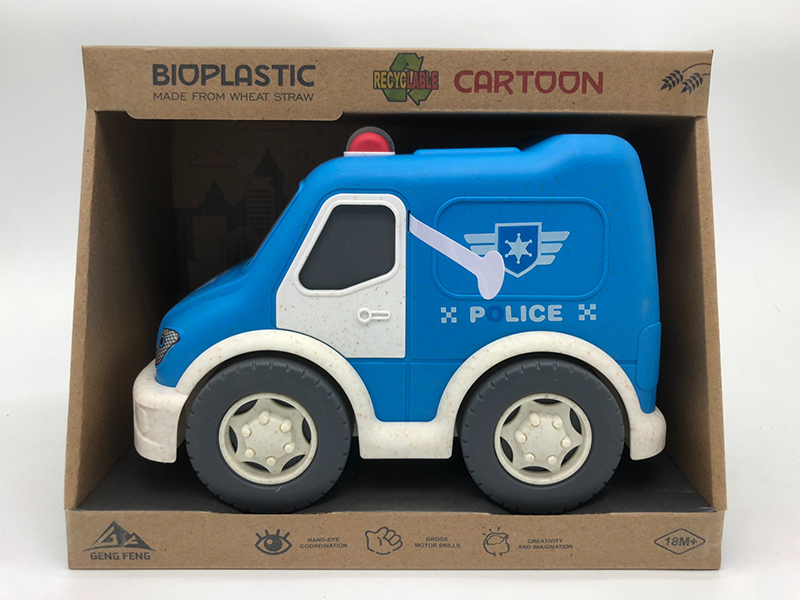 Slide Police Car Car With Light And Sound