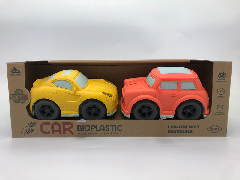 2PCS Slide Cartoon Car With Light And Sound(Ferrari Sports Car+Mini Car)