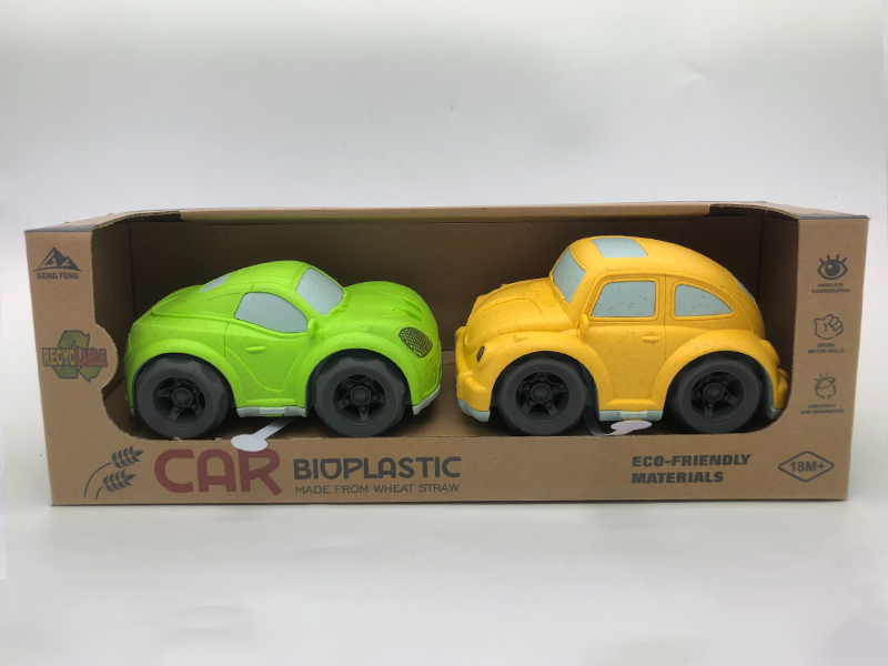 2PCS Slide Cartoon Car With Light And Sound(Mclaren Sports Car+Beetle Car)