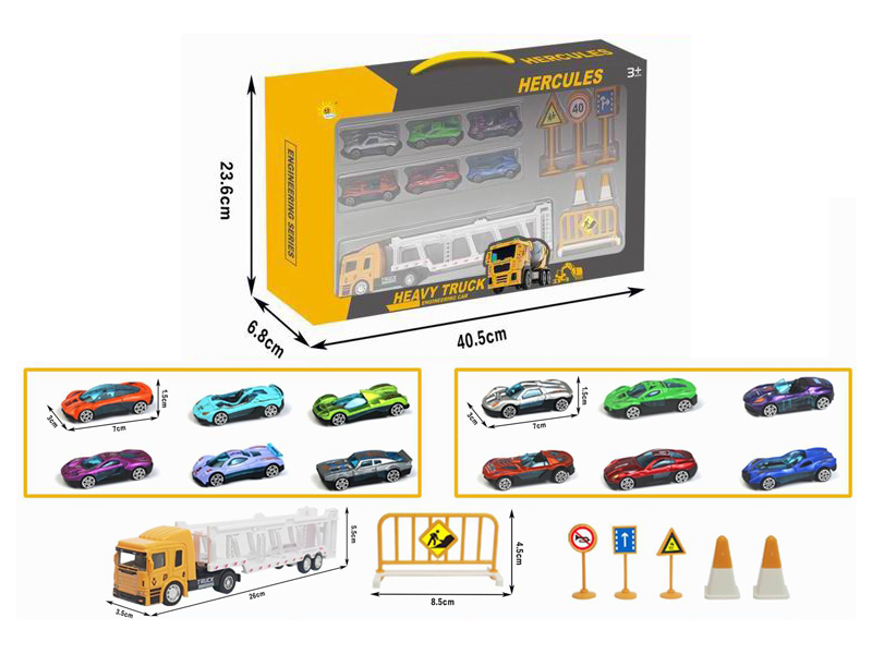 Alloy Slide Transport Vehicle Set