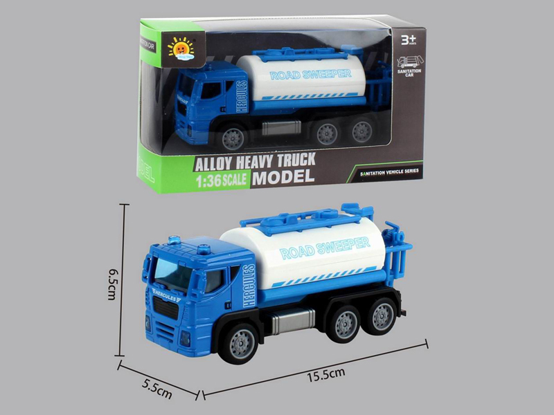 Alloy Pull Back Sanitation Vehicle (Sprinkler)