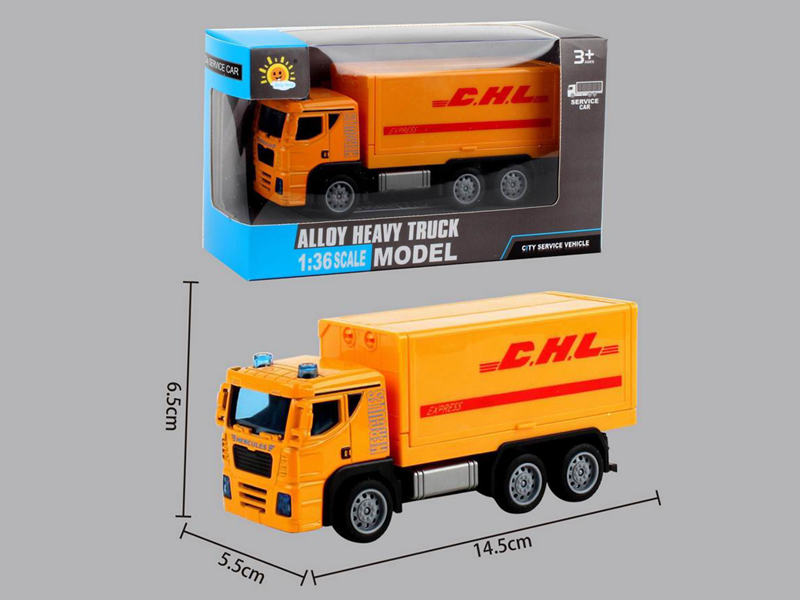 Alloy Pull Back Container Truck