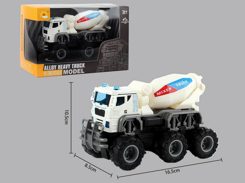 Alloy Dual Friction Off Road Engineering Vehicle（Drum Car）
