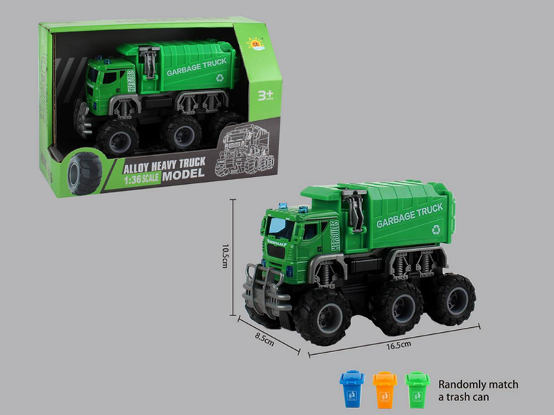 Alloy Dual Friction Off Road Sanitation Vehicle (Sanitation Vehicle+Garbage Bin)