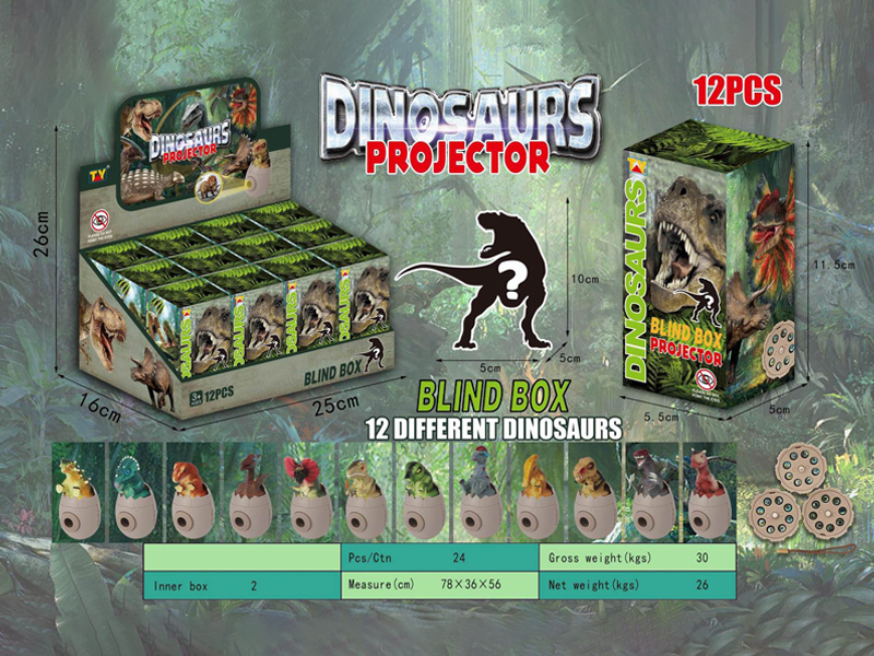 12PCS Dinosaur Blind Box Series