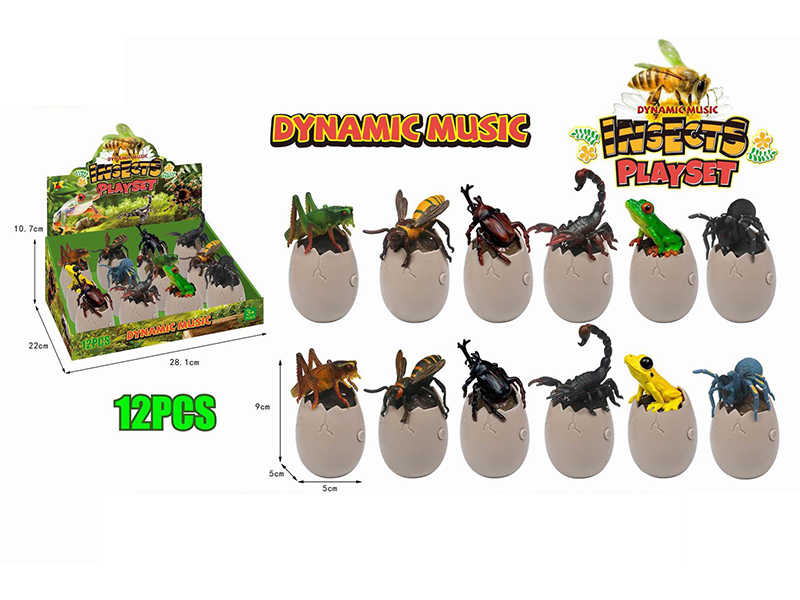 12PCS Insect Series With Sound And Light