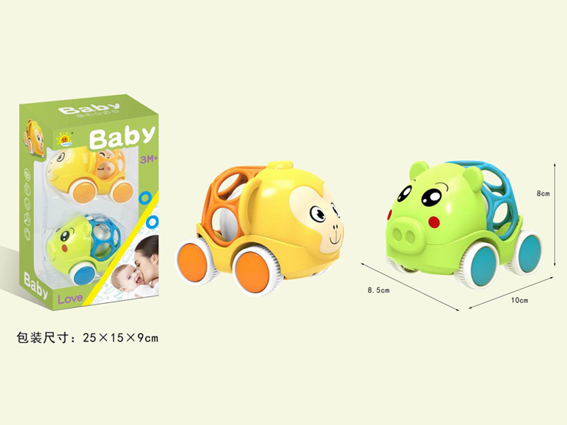 2PCS Animal Soft Rubber Ringer