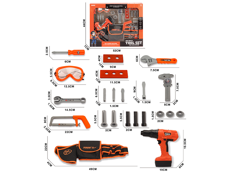 Waist Tool Bag Simulation Tools Set