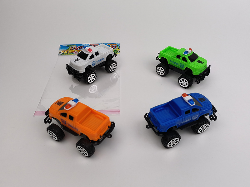 Pull Back Off-Road Police Car 1pcs
