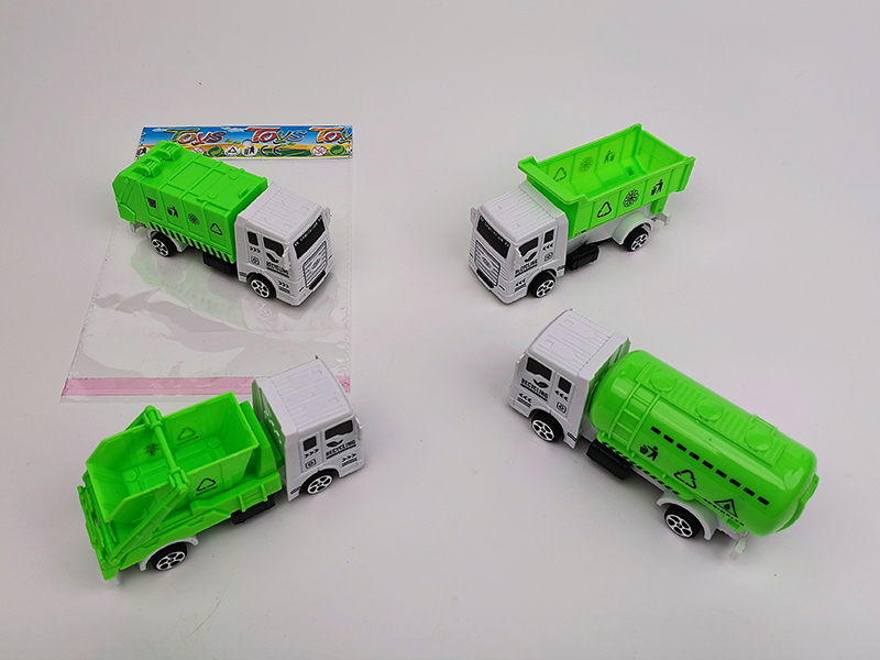 Pull Back Sanitation Truck 1pcs